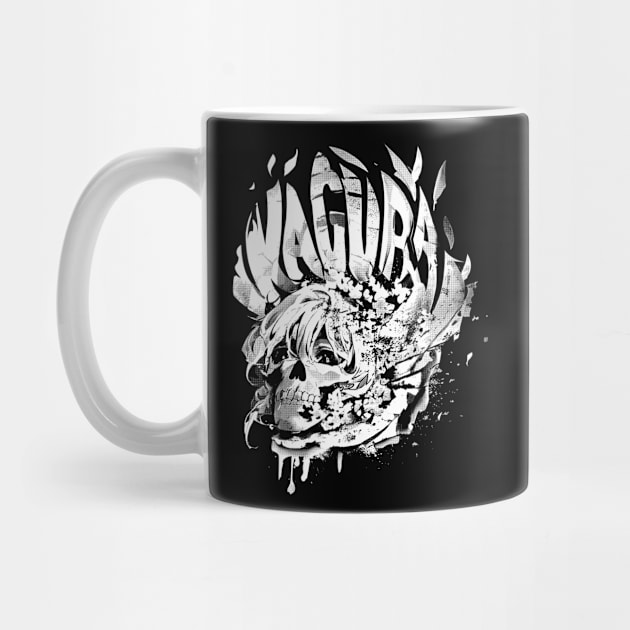 Skull Girl (white skull) by Kagura (The band)